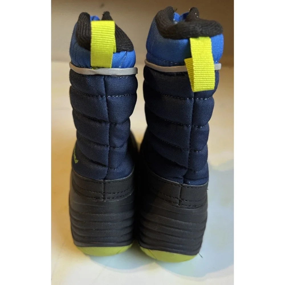 Arctic Shield Snow Boots Womens Size 5 90%+ Heat Retention Zip Up‎ Black/Blue